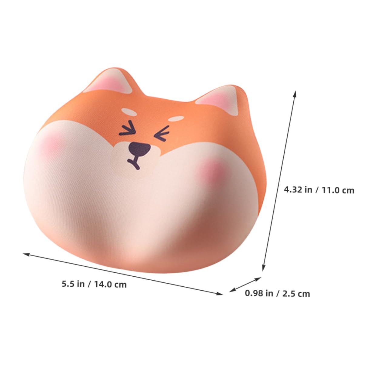 SHINEOFI 5 Pezzi Ergonomico per Design Adorabile Poggiapolsi per Computer Antiscivolo Comfort Ottimale per Mouse e Tastiera