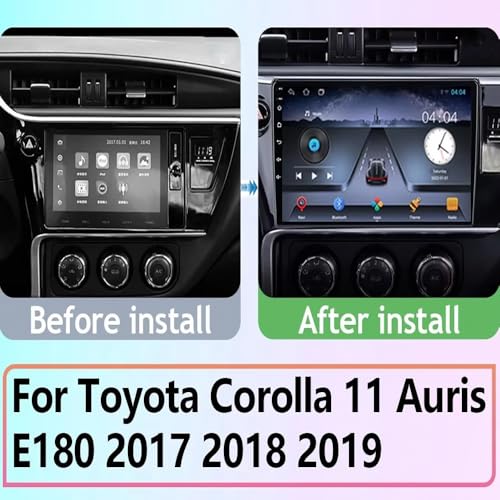 Radio coche 2 DIN para Toyota Corolla 11 Auris E180 2017-2019 con multimedia 4G+64G y Siri 2