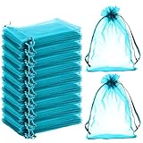 Emballage cadeau exquis: Parfait pour les fêtes et les mariages pour emballer des cadeaux pochette cadeau petit format. Le sac en organza rend votre cadeau plus élégant et attrayant petit sachet peut décorer votre cadeau magnifiquement.