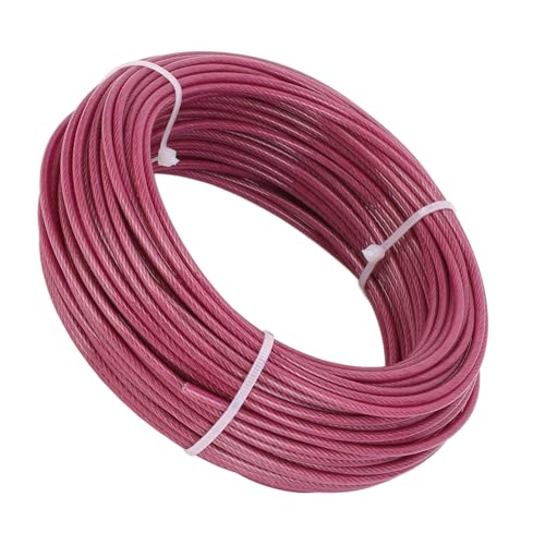 Kit tensor para cables de acero multiuso para enrejado con cables de 3 mm y 100 pies, color púrpura miniatura 3