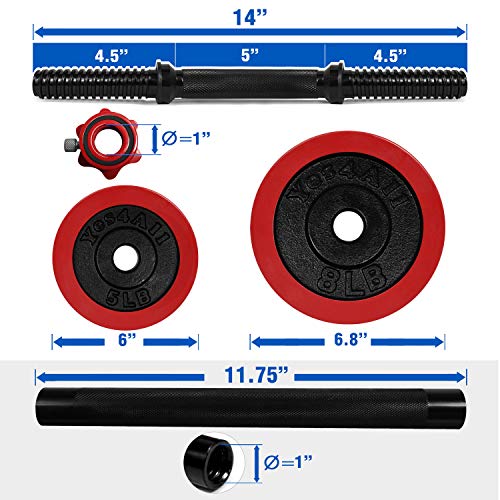Yes4All Adjustable Dumbbells - 60 Lb Dumbbell Weights With Protective Silicone Sleeves And Dumbbell Connector #TOP1