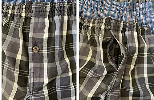 ToBeInStyle Boys' Pack of 3 or 6 Cotton-Blend Tartan Patterned Boxer Shorts4