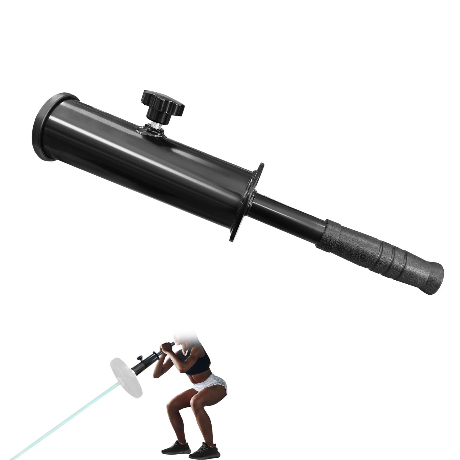 powerfeng Landmine Handle Attachment for 2-Inch Olympic Barbell: Viking Press Landmine Handle Attachment Straight Bar for Home Gym Strength Training