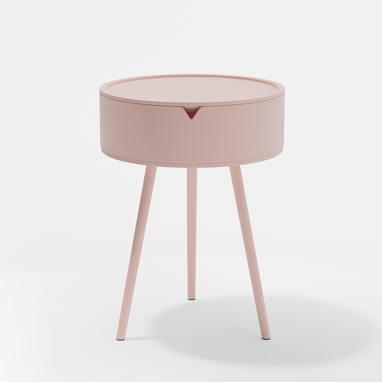 Amazon.com: Funecy Round End Table with Storage for Living Room, Modern ...