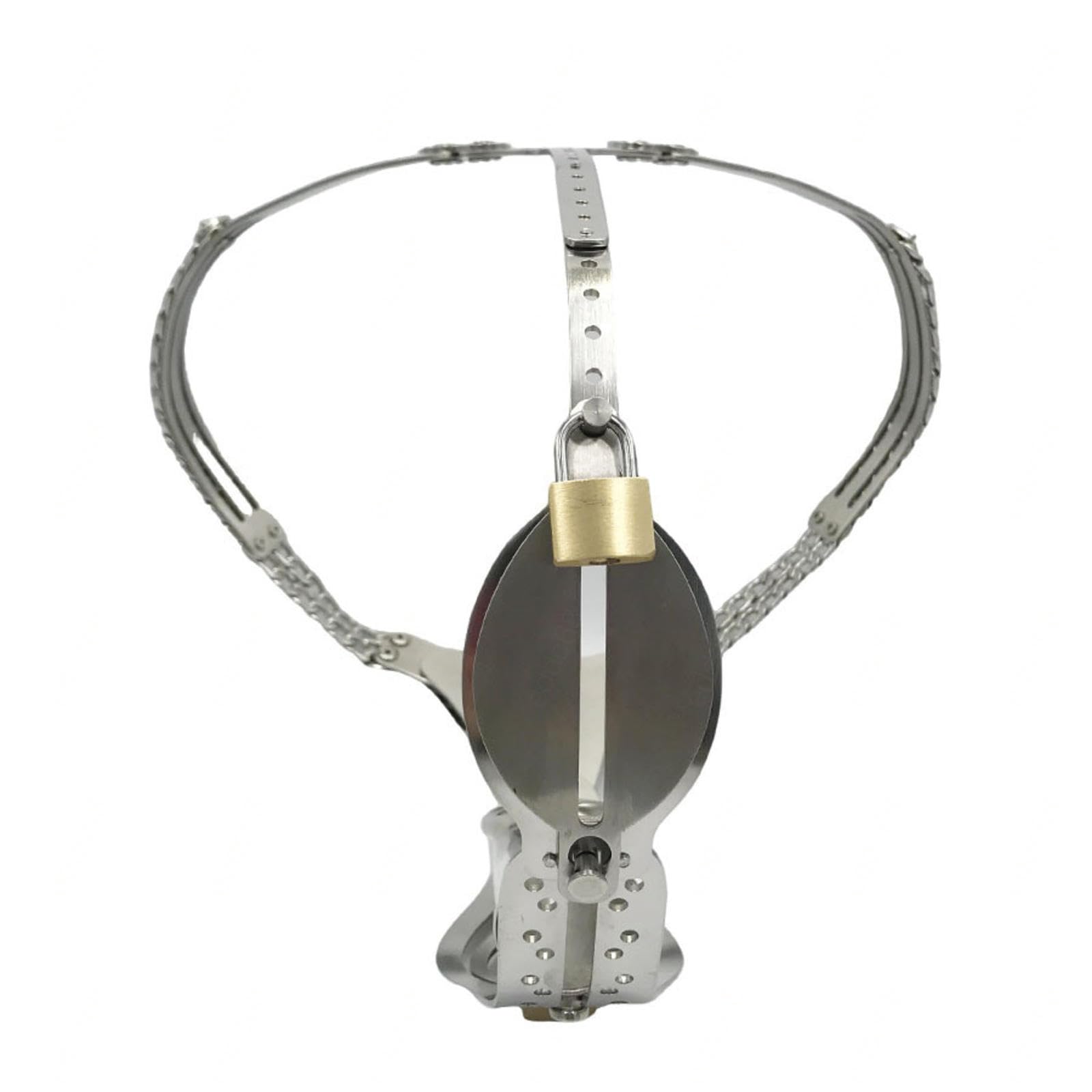 Ceinture De Chasteté Pénis Inversée Cceintures Ceintures Homme Avec Serrure Metal Chastity Belt Pour Acier Men Métal Sissy Male Man Cage À Pink,silver-0.76-1m