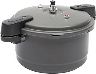 Pressure Cooker,Pressure Canner,with 9.5 Quart Hard Anodized,Pressure Cooker Top Bead Cap,Steam Rack,for Gas Stove,Electric Stove,Induction Cooker
