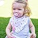 Dodo Babies Bandana Drool Bib Set – Four 100% Cotton Bibs with Soft Polyester Lining, 2 Pacifier Clips, Binky Case, Pink Gift Bag for Baby Girl or Boy Shower – Adjustable Snap Fit for 3-24 Months