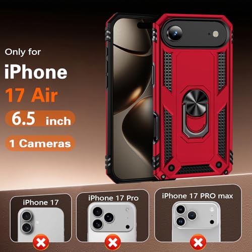 Korecase for iPhone 17 Air Case Blue Military Shockproof Kickstand - image 6