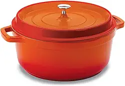 Caçarola Redonda, Laranja, 29.5 X 13 Cm, 6.8 L, Herces Pa9000-28L, Hercules