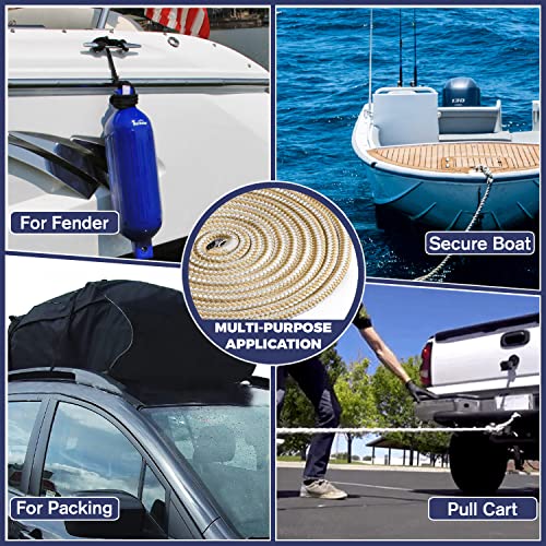 Image of Double Braided Nylon Dock Line, Exceptional Nylon Rigging Line, Highly Dock line and Oil Resistance
