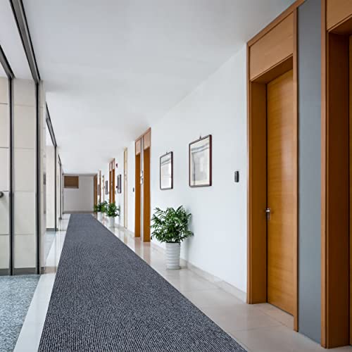 Heavy Duty Outdoor/Indoor Custom Size Carpet Runner Rug With Non-Slip Pvc Backing - Water Resistant- 36'' Or 42'' Wide-Runner Rugs For Hallway, Entryway, Deck, Kitchen, Office, Garage #TOP2