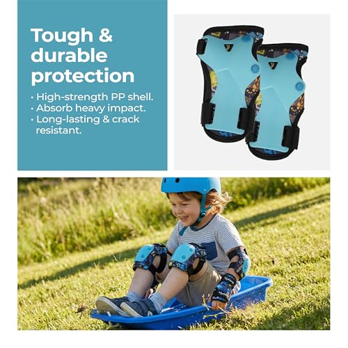 Image of Lifelong Kids Safety Protective Guard | Riding Gear for Cycling & Skating | Knee Pads for Kids, Elbow Guard, Wrist Support | Impact Protection | Blue