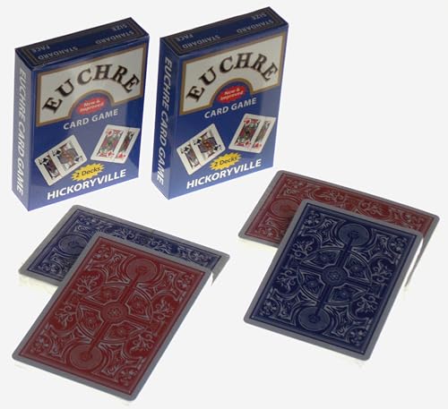 Juego de Cartas Hickoryville Euchre Set 4 Barajas