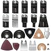 Multitool Zaagbladen Set,105 stuks Multitool Zaagbladen voor Oscillerende Multitools Stalen Zaagbladen voor Fein…
