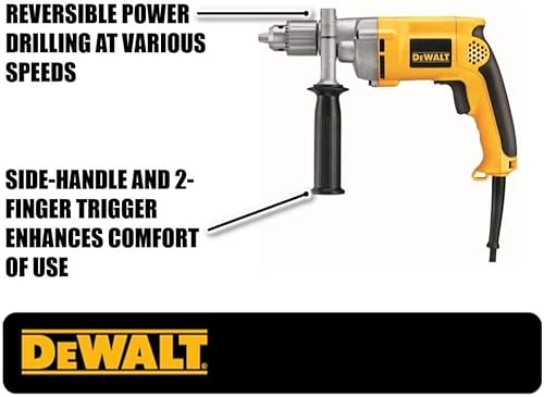 Miniatura 10 de DEWALT DW235GR - Taladro resistente de 7.8 amperios de 1/2 pulgada (renovado)