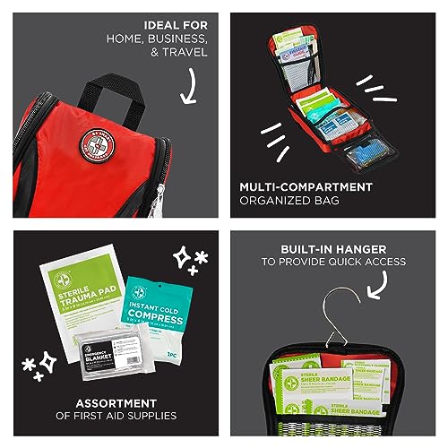 image for Be Smart Get Prepared 330 Piece First Aid Kit, All-Purpose: Clean, Tre