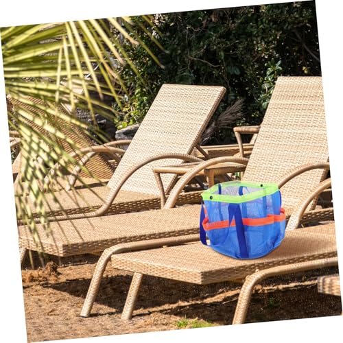 balacoo Multi-Pocket Mesh Beach Tote Bag Foldable Swim Storage with Side Pockets for Sand-Free Organization for Women Travel and Swimming4