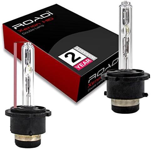Roadi HID Xenon Replacement Bulbs - D2S - D2C - D2R - 5000K - Diomend White(1 Pair) - 2 Year Warranty