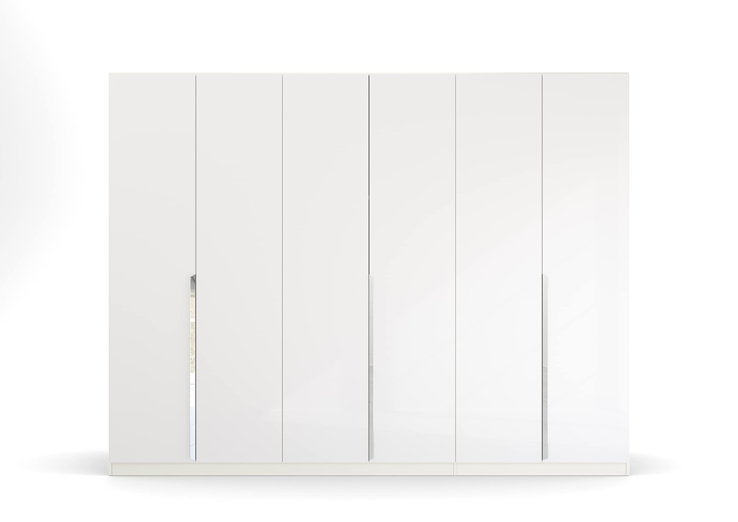 Rauch Möbel Quadra-Spin Glamour, Schrank, Hochglanz Weiß, Breite 271 cm