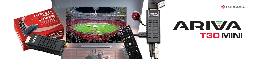 Ariva T30 MINI Dekoder telewizji naziemnej DVB-T2 H.265 HEVC Wi-Fi Teletext Timeshift