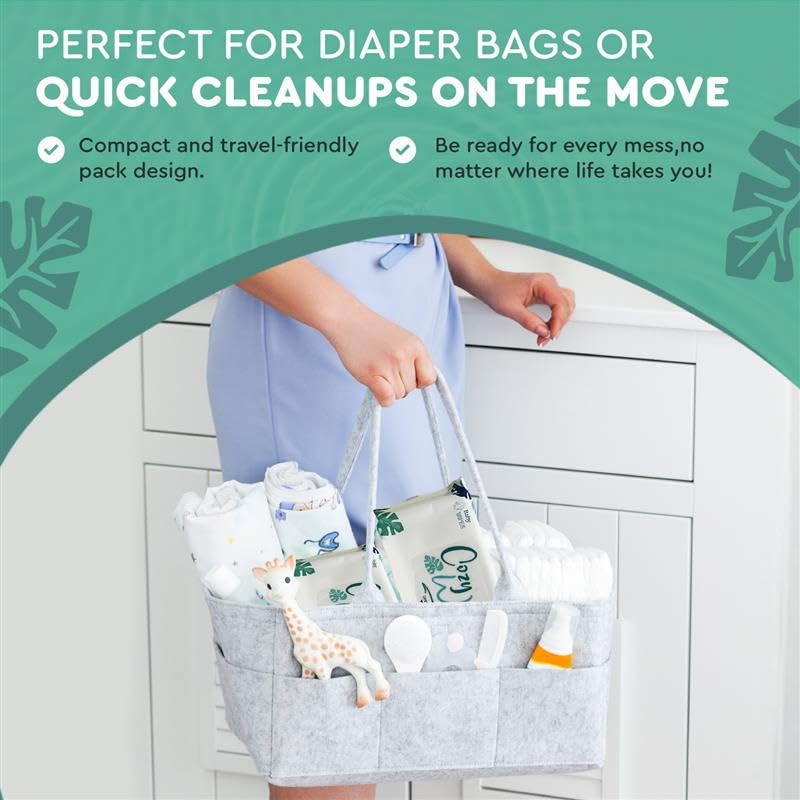 Miniatura 7 de Toallitas para bebé, 99.9% toallitas a base de agua, sin perfume e hipoalergénicas para pieles sensibles, sin fragancia, refrescantes, 60 unidades