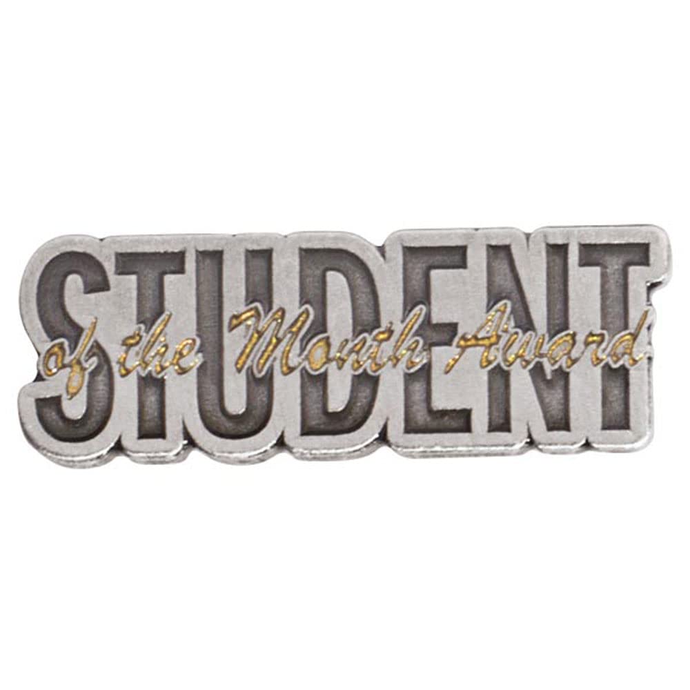 Anderson's Silver/Gold Student of the Month Award Pin Pack, Set of 25, Lapel Pins, Student Recognition, Rewards