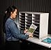 Fellowes 25041 Literature Organizer - 24 Compartment, Letter, Dove Gray
