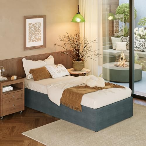 EMODA 14 Inch Twin XL Bed Frames with Cover by EMODA - Used condition - Image 3