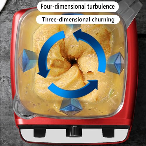 15-Speed Power Blender with 6 Blades for Milkshakes and Smoothies - 4500W Professional Countertop Blender with 70oz Container and 2 BPA-Free Cups - Image 8