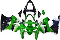 Vista 36 de Kit de carenado de motocicleta apto para Kawasaki ZX-7R 1996 97 98 99 00 01 02 2003 ZX7R 1997 1998 1999 01 02 ABS Carrocería de plástico verde