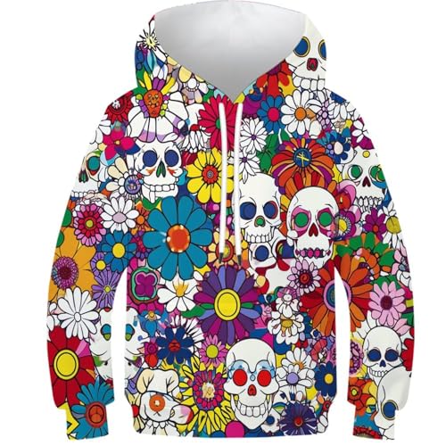 Manteau manches longues garçon et fille pull capuche imprimé 3D
