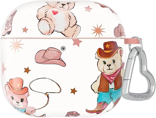 Miniatura 10 de VELVET CAVIAR Funda compatible con AirPods 4 con llavero – Lindas fundas protectoras duras para AirPod de 4ª generación para mujeres, disco vaquera