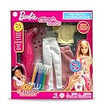 Barbie DIY Airbrush Studio - 25-teiliges Farbspritzer-Mode-Kit | Design Barbie Kleidung für Puppen mit Airbrush, Markern, Schablonen und Outfits | kreatives Spielzeug für Mädchen ab 5 Jahren