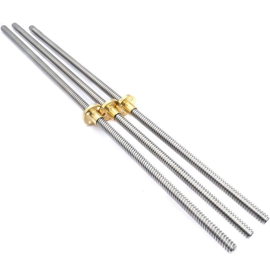 Trapezgewindespindel, Steigung: 2 mm Trapezspindel-Gewindestange(300mm)