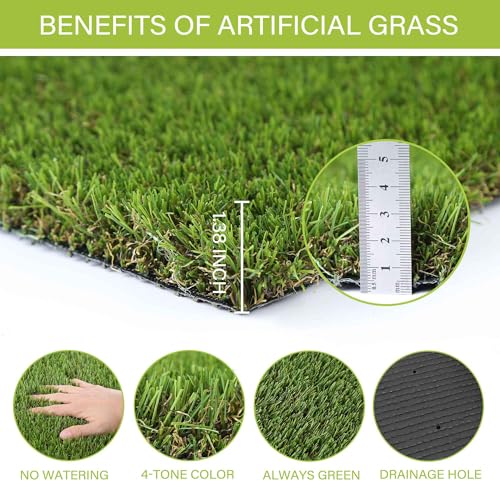 Image of SUNTURF Dog Grass Pads 4x13FT Artificial Grass Pee Pads for Dogs Potty Fake Grass Rug Turf Mat for Dogs Training Indoor Outdoor Garden Lawn Artificial Grass Rug