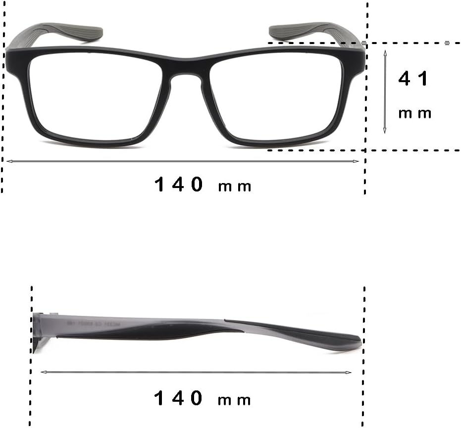 4 Pack Sport Reading Glasses for Women & Men, Computer Blue Light Blocking Comfort Fit Anti-Glare Readers - Image 6