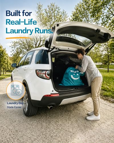 Image of HOMEST 2 Pack XL Laundry Bag 28 inch x 40 inch, Extra Large Dirty Clothes Organizer
