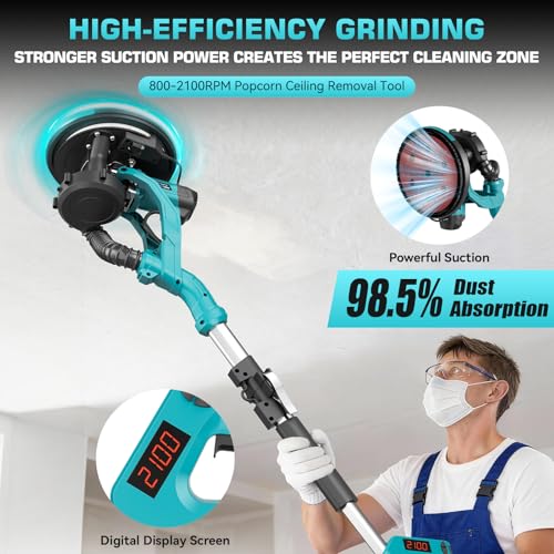 1000W Electric Drywall Sander with Digital Display