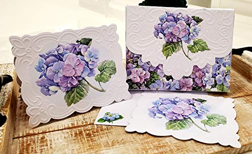 Carol Wilson Fine Arts, Inc. Hydrangeas Portfolio Blank 10 Card Set