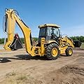 Multifunction Compact Backhoe Loader with 4WD Hydraulic System, Front Loader and Rear Excavator for Farm Agriculture and Small Construction Projects