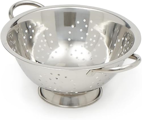 Miniatura 7 de Home Basics Colador de acero inoxidable, 5 cuartos de galón, plateado