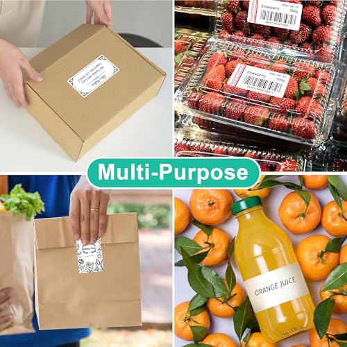 L LIKED 30 Sheets 10 per Page Label Papers, 2 x 4 in Shipping Address Mailing Labels, Printable White Sticker Labels for Inkjet & Laser Printer - Matte image 6