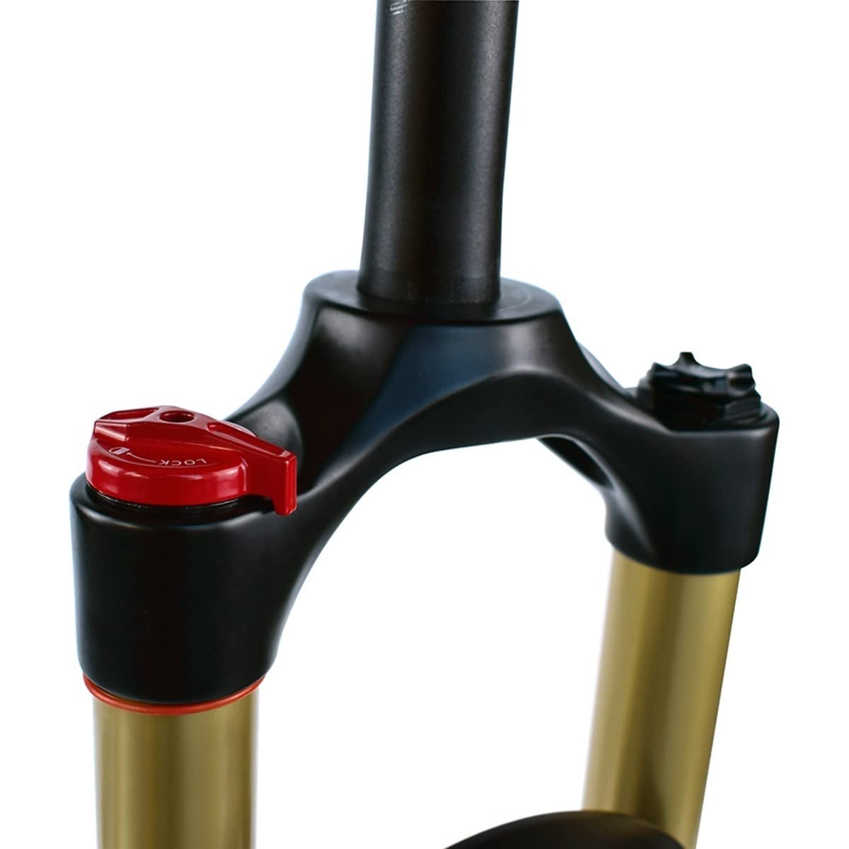 Widelec pneumatyczny MTB 26/27,5/29'' zawieszenie roweru górskiego 100 mm podróż odbicie regulowane 1-1/8 1-1/2 hamulec tarczowy przedni rower QR 9 mm HL/RL (kolor: prosta instrukcja, rozmiar