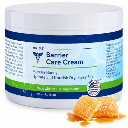 pHat 5.5 Barrier Care Moisturizing Cream & Face Lotion for Women - Calming Comfort for Face & Body - For Dry, Sensitive Skin & Scalp - Soothing Lotion (4oz)