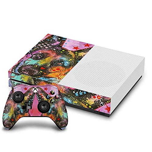 Autocollant Xbox One S anti-rayures Dean Russo Allemand Shepherd protège console et manette