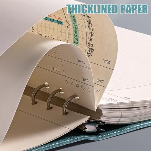 Carnet de notes pour prise de notes quotidienne au bureau comme en déplacement avec reliure PU - 7