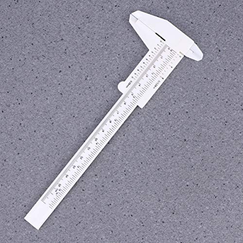 Mini calibrador vernier plástico 21 x 7 x 0.1 cm miniatura 7