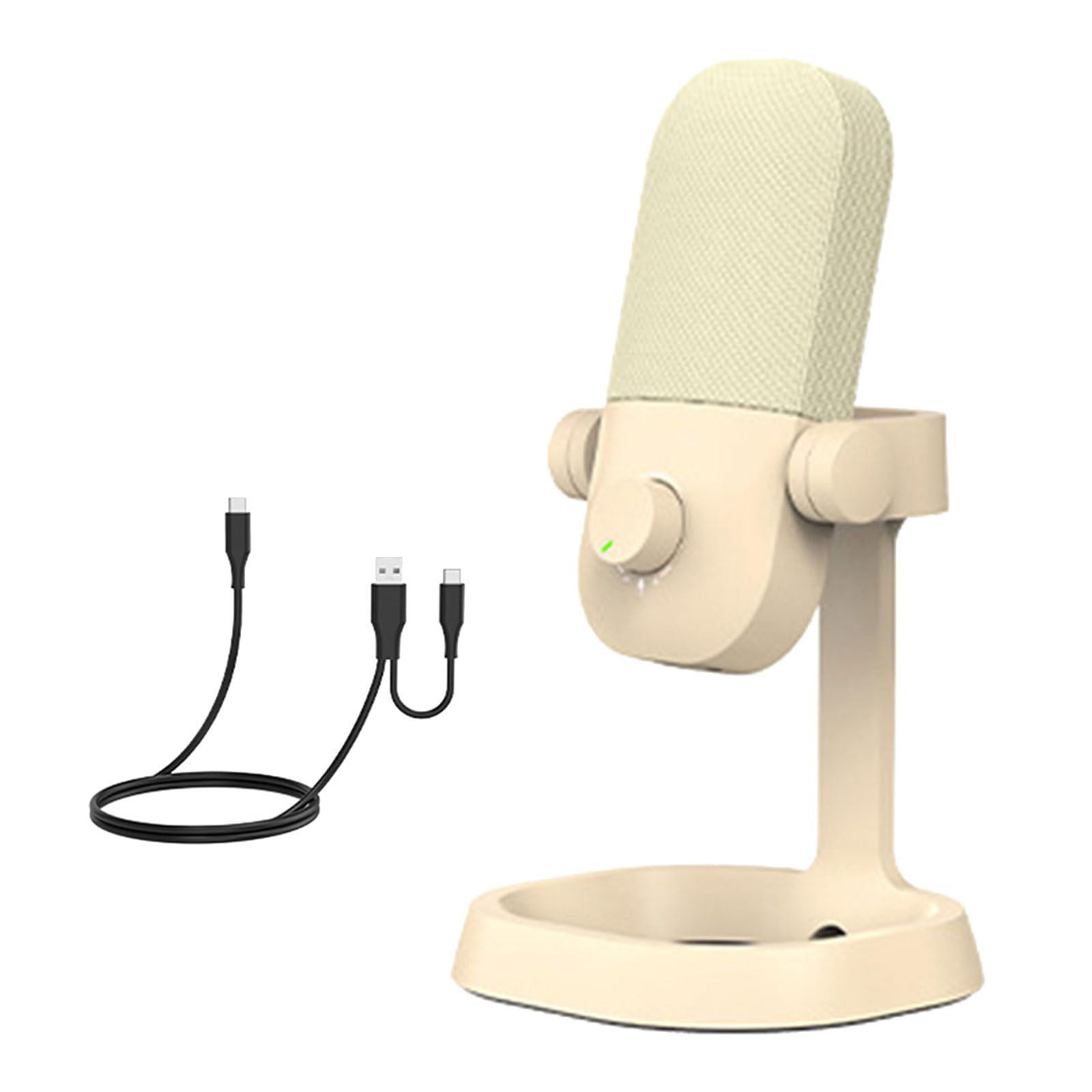 Micrófono digital de grado de estudio con frecuencia de muestreo de 192 KHz y pastilla direccional para micrófono condensador de transmisión de voz clara