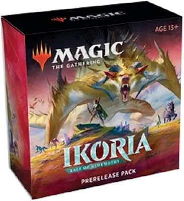 MTG Magic The Gathering Ikoria Booster Prerelease Pack Set Kit - Box of 6 Packs + More