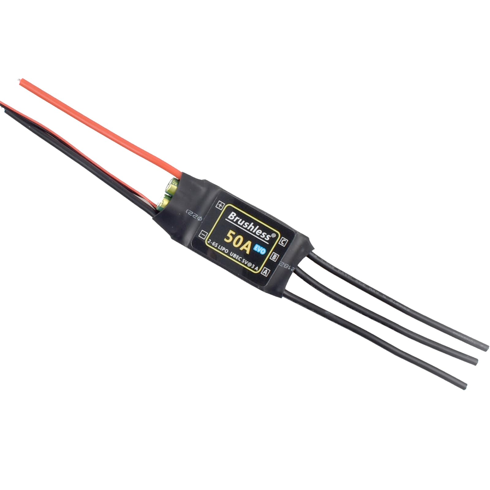 HV 50A Brushless BHLeli ESC 2-6S LiPo Battery UBEC 3A/5V Output RC FPV Racing Quad Helicopter Aircraft Fixed Wing Multi-axis Drone Quadcopter Airplane